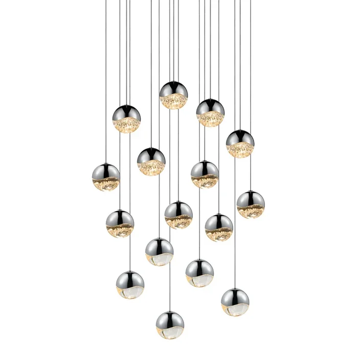 Sonneman – 2923.01-MED – LED Pendant – Grapes – Polished Chrome – 292301MED