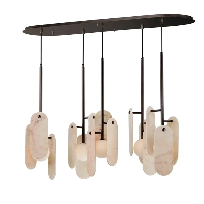 Studio M – SM24815RJBBZ – LED Pendant – Megalith – Stone – Brushed Bronze – SM24815RJBBZ