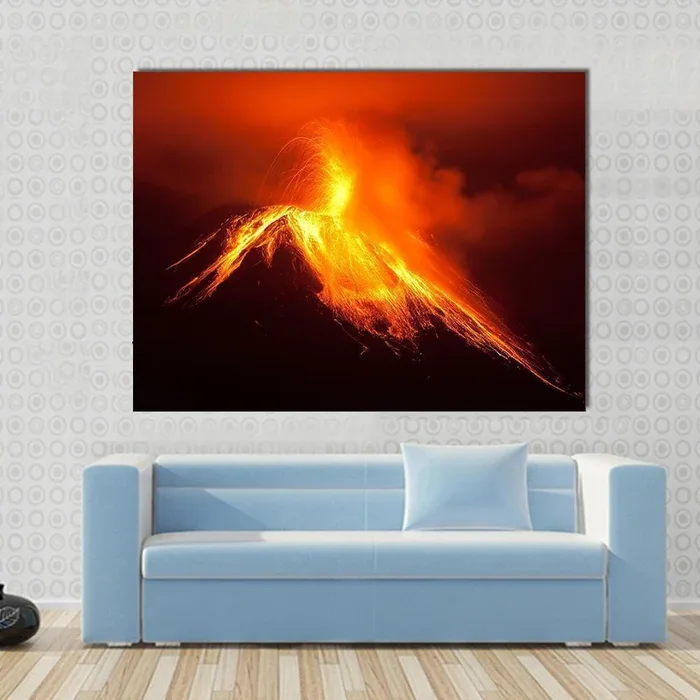 Tungurahua Volcano Eruption Canvas Wall Art