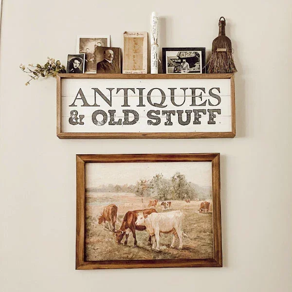Vintage-Inspired Cow Ranch Framed Art – Decor Steals