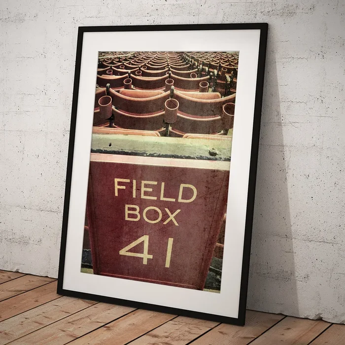 Vintage Red Sox Fenway Park Seats Art Print