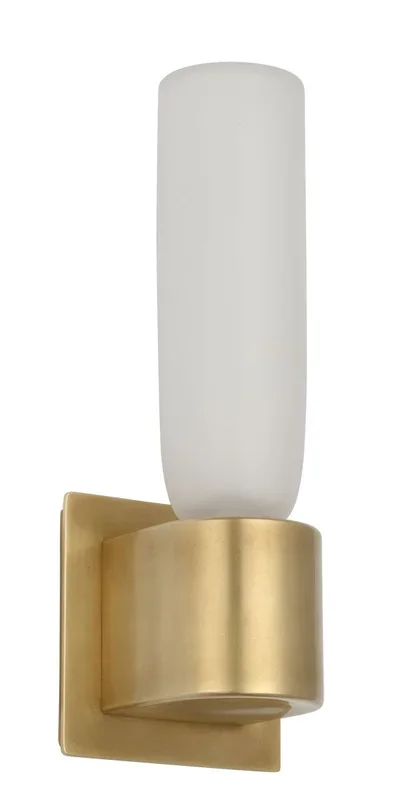 Visual Comfort Modern – KWWS49727CEHAB – LED Wall Sconce – Volver – Hand Rubbed Antique Brass – KWWS49727CEHAB