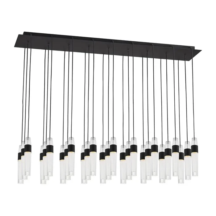 Visual Comfort Modern – SLCH40327B-277 – LED Chandelier – Lassell – Nightshade Black – SLCH40327B277