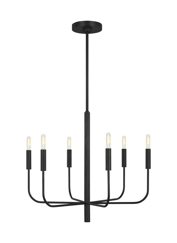 Visual Comfort Studio – Six Light Chandelier – Brianna – EC1006AI