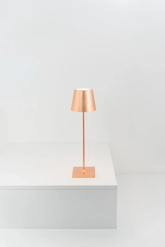 Zafferano – LD0340RFR – LED Table Lamp – Poldina Pro – Copper leaf – LD0340RFR