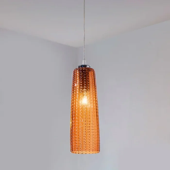 Zafferano – ZA-LPR0606 – One Light Pendant – Perle – Orange – ZALPR0606