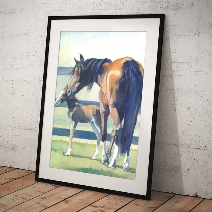 Zara and Kaamil Art Print