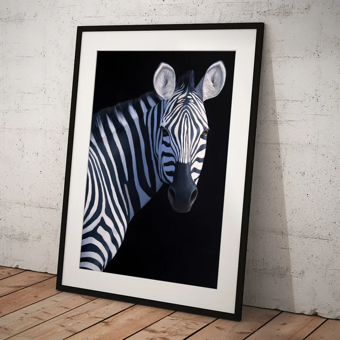 Zebra Head Art Print