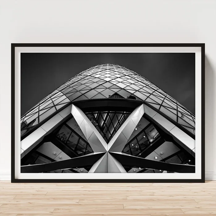 Zigzag (the Gherkin) Art Print