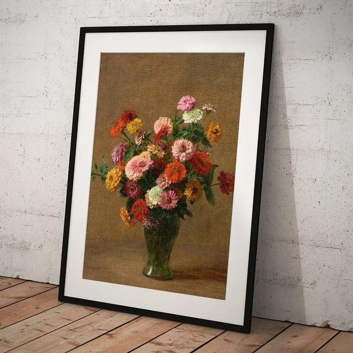 Zinnias #4 Art Print