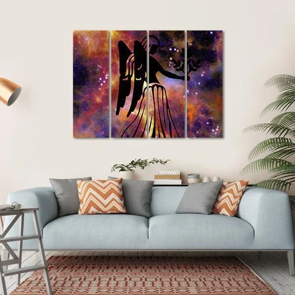 Zodiac Symbol Of Virgo Canvas Wall Art